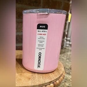 CORKCICLE 16oz mug - ROSE QUARTZ- insulated GORGEOUS! Brand new never used !